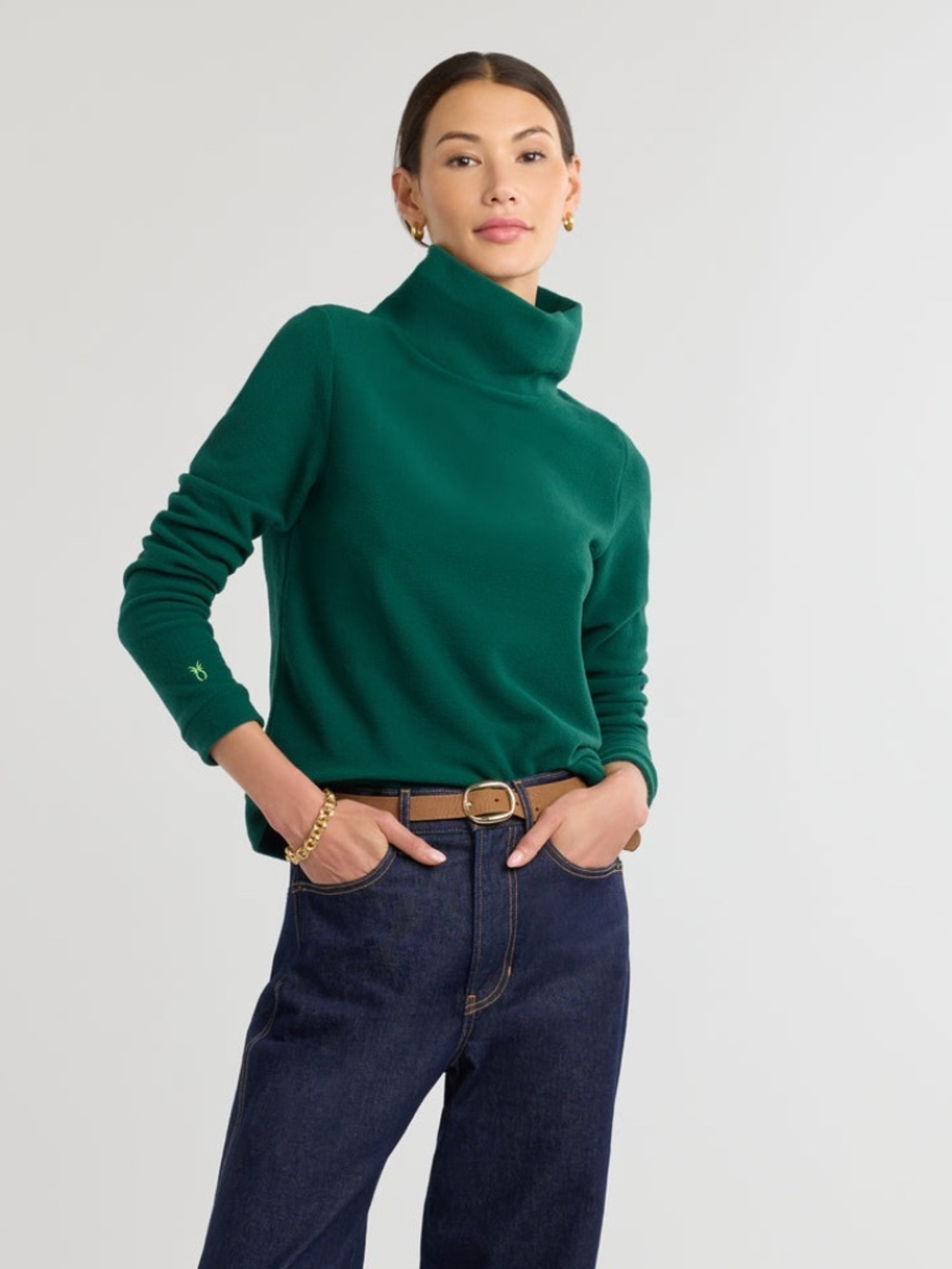 Dudley Stephens Vello Fleece Park Slope Turtleneck M